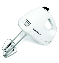MIXER ELECTRIC HAND 5-SPEED 125W CHROME BEATERS - Kitchen Gadgets